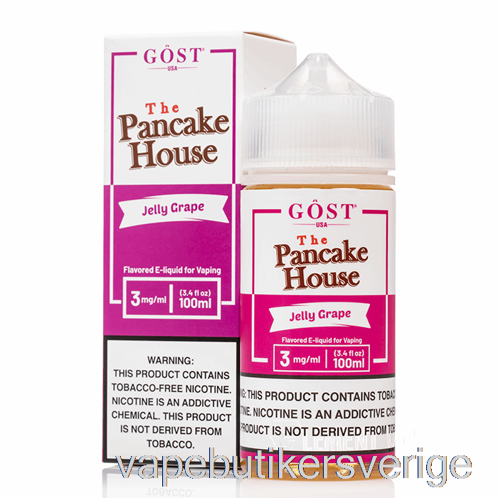 Vape Sverige Jelly Grape - Pannkakshuset - Gost Vapor - 100ml 6mg